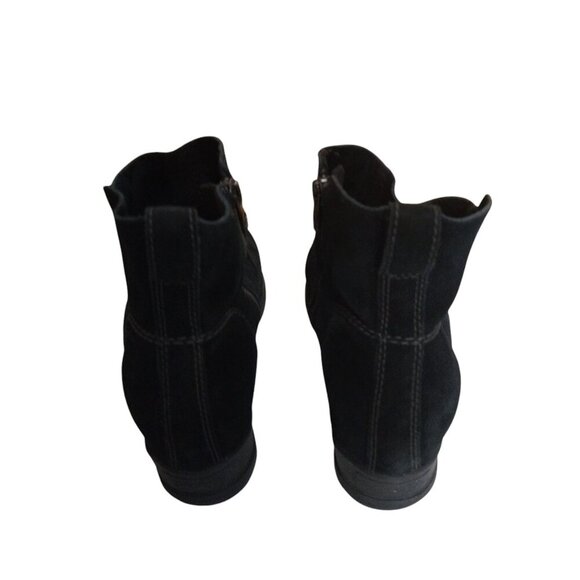 Sorel Evie Women's Size 9 Black Suede Side Zip Boots Bootie NL3313-010 - Picture 4 of 8